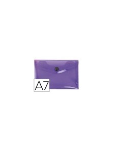 CARPETA LIDERPAPEL DOSSIER BROCHE 44226 POLIPROPILENO DIN A7 VIOLETA SERIE FROSTY