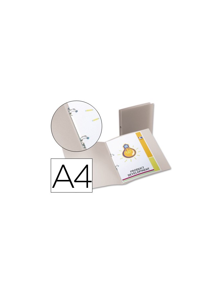 Carpeta liderpapel 2 anillas redondas mini 15 mm 49074 polipropileno din a4 transparente