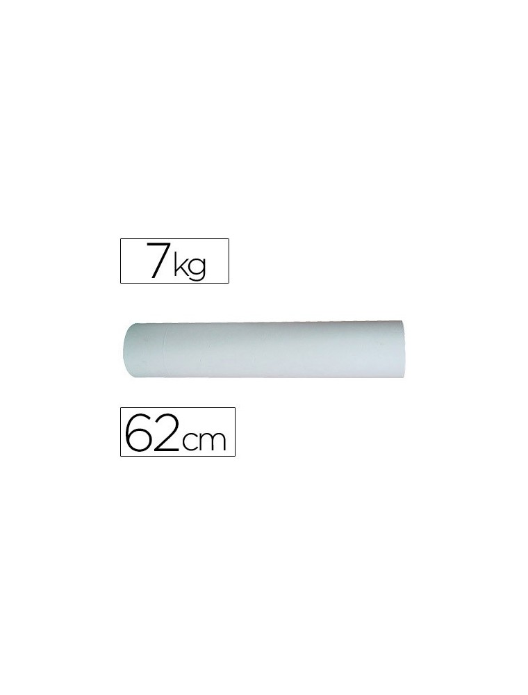 Papel blanco bobina de 62 cm 7 kg