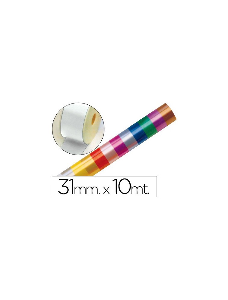 Cinta fantasia 10 mt x 31 mm blanco