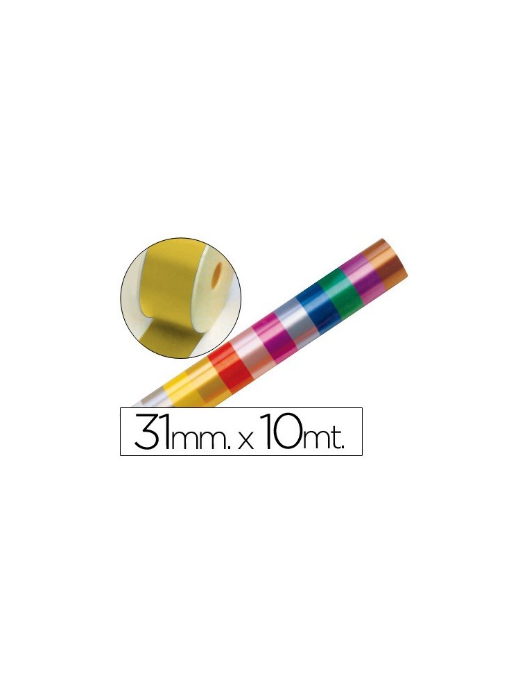 Cinta fantasia 10 mt x 31 mm oro