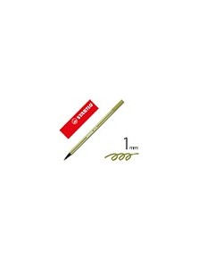 Rotulador stabilo acuarelable pen 68 verde tierra 1 mm