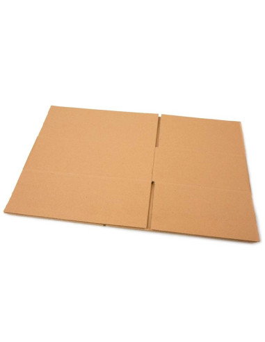 Caja para embalar q-connect americana carton reciclado canal simple 5 mm color kraft 300x200x150 mm