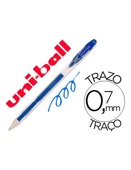 UNIBALL ROLLERBALL SIGNO BASICOS UM-120 AZUL CAJA 12 UD