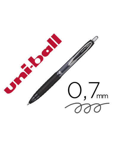 UNIBALL ROLLERBALL SIGNO UMN-207 RETRÁCTIL NEGRO CAJA 12 UD