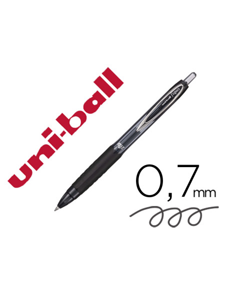 UNIBALL ROLLERBALL SIGNO UMN-207 RETRÁCTIL NEGRO CAJA 12 UD