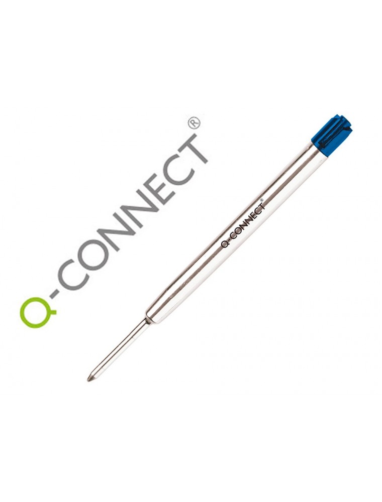 Recambio boligrafo q-connect tipo parker azul