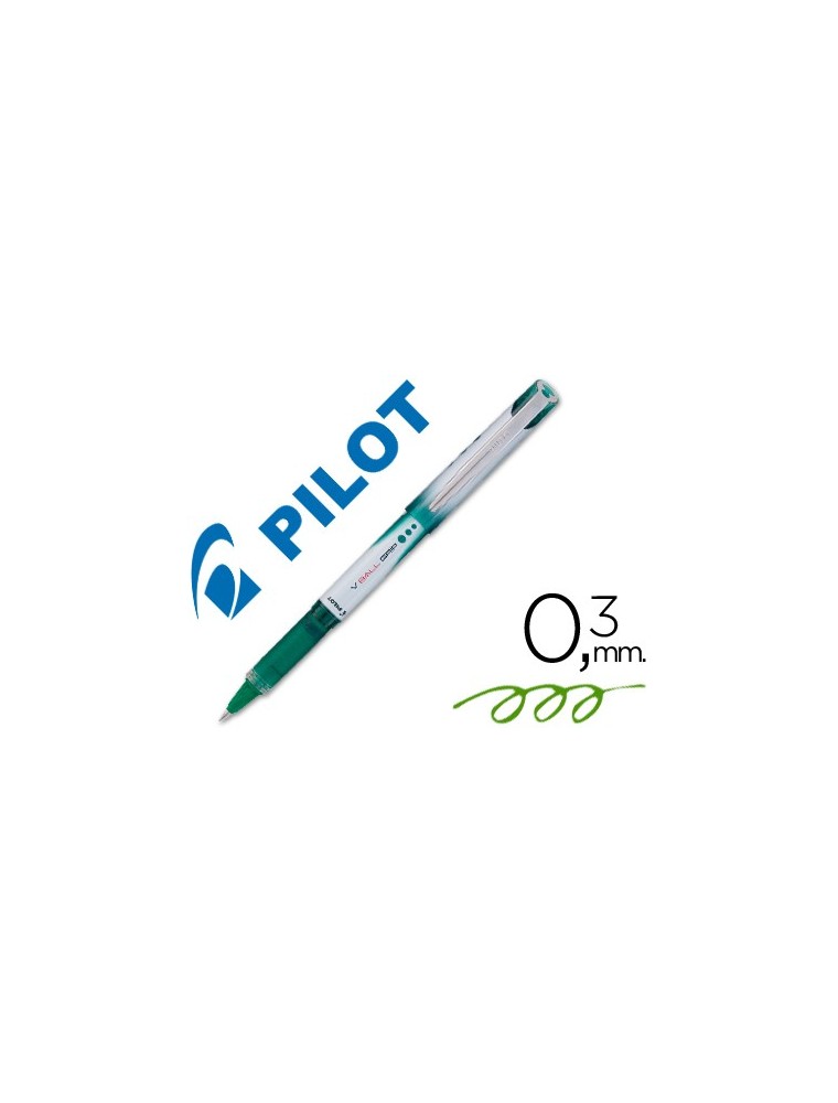 Rotulador pilot roller v-ball grip verde 0.5 mm