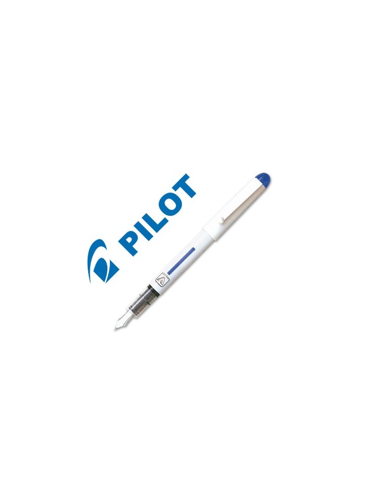 Pluma pilot v pen blanco desechable azul svpn-4wl