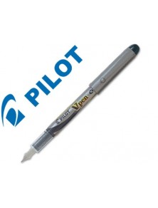 Pluma pilot v pen silver desechable negro svp-4wb