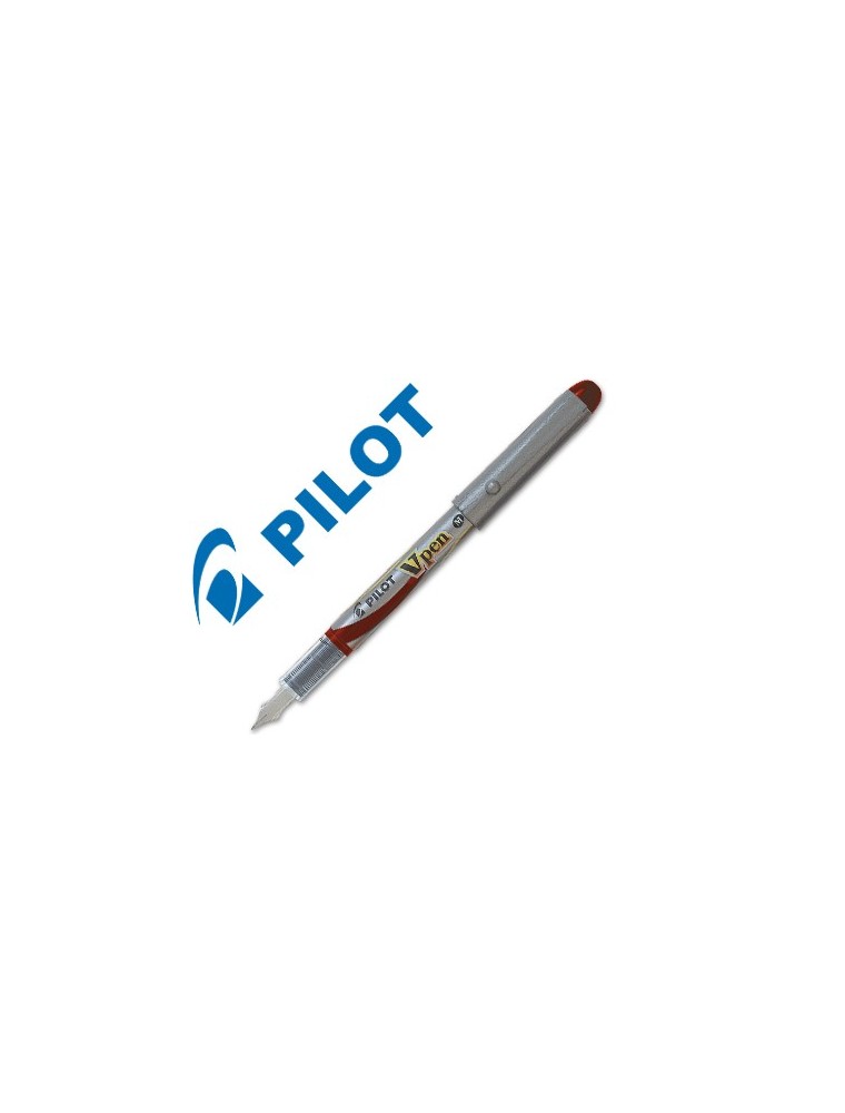 Pluma pilot v pen silver desechable rojo svp-4wr