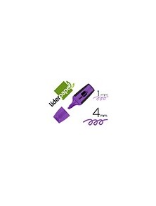 Rotulador liderpapel mini fluorescente violeta