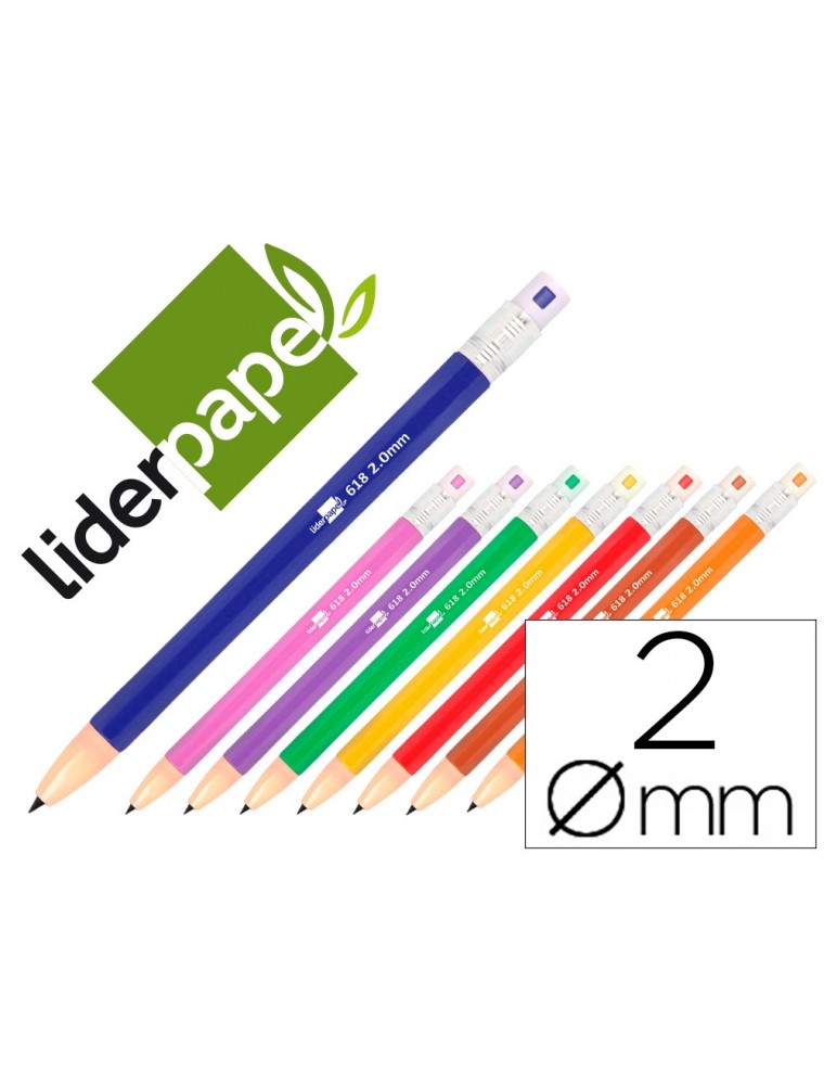 Portaminas liderpapel 2 mm colores surtidos