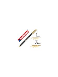 Rotulador edding punta fibra 1200 oro n. 53 punta redonda 1-3 mm