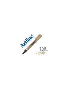 Rotulador artline marcador permanente tinta metalica ek-999 oro punta redonda 0.8 mm