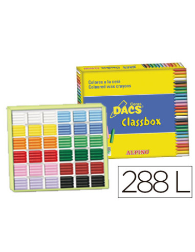 DACS CERAS DACS 55MM ECONOMY PACK 24 X 12 COLORES CAJA DE 288