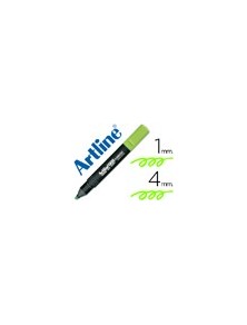 Rotulador artline fluorescente ek-660 verde punta biselada