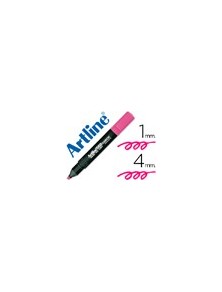 Rotulador artline fluorescente ek-660 rosa punta biselada