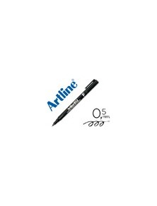 Rotulador artline retroproyeccion punta fibra permanente ek-853 negro -punta redonda 0.5 mm