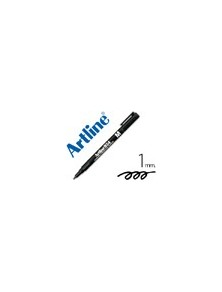 Rotulador artline retroproyeccion punta fibra permanente ek-854 negro -punta redonda 1 mm