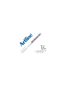 Rotulador artline marcador permanente ek-440 xf blanco punta redonda 1.2 mm metal caucho y plastico