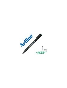 Rotulador artline retroproyeccion punta fibra permanente ek-854 verde -punta redonda 1 mm