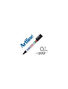 Rotulador artline marcador permanente ek-700 negro punta redonda 0.7 mm papel metal y cristal