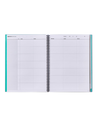 ADDITIO CUADERNO DE TODAS LAS CLASES PARA EL PROFESORADO S/V ESPIRAL DOBLE 136 PÁGINAS PVC C/SURTIDOS