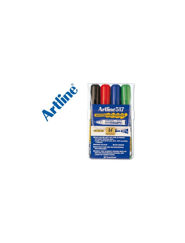 Rotulador artline pizarra ek-517 4 -punta redonda 2 mm -bolsa de 4 rotuladores