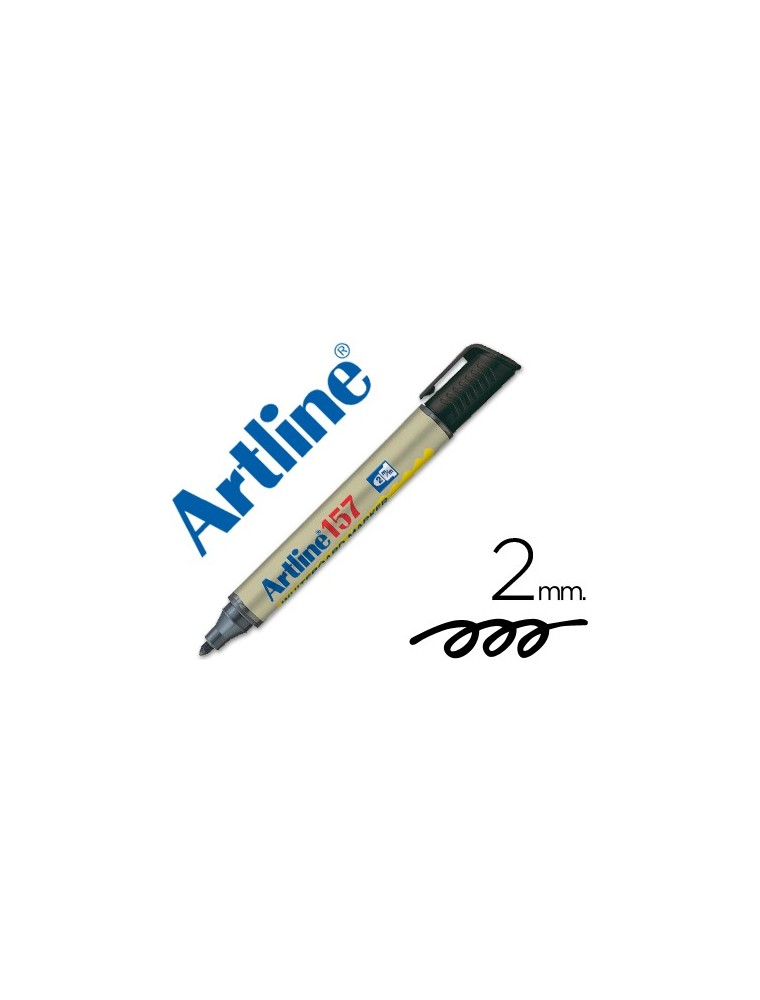 Rotulador artline pizarra ek-157 negro -punta redonda 2 mm