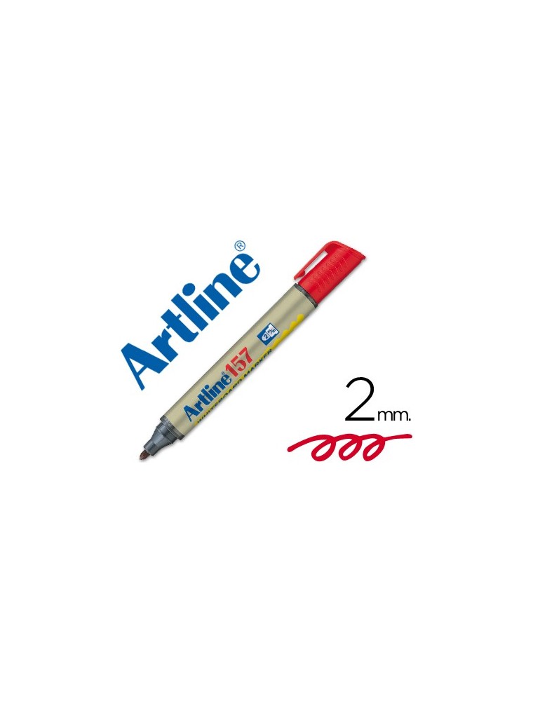 Rotulador artline pizarra ek-157 rojo -punta redonda 2 mm