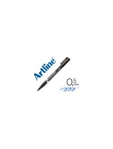 Rotulador artline para cd punta de fibra permanente ek-883 azul -punta redonda 0.5 mm