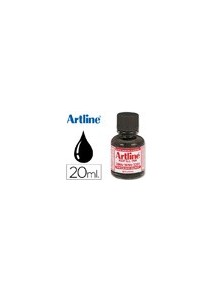 Tinta artline negro para rotulador pizarra blanca 500-a frasco de 20 ml