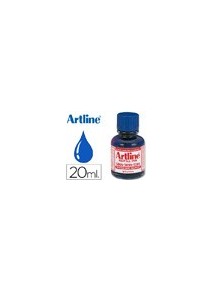 Tinta artline azul para rotulador pizarra blanca 500-a frasco de 20 ml