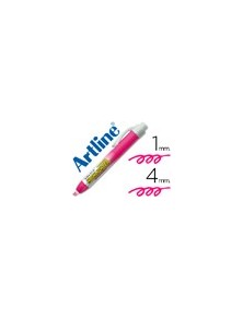 Rotulador artline clix fluorescente ek-63 rosa punta biselada 4.00 mm