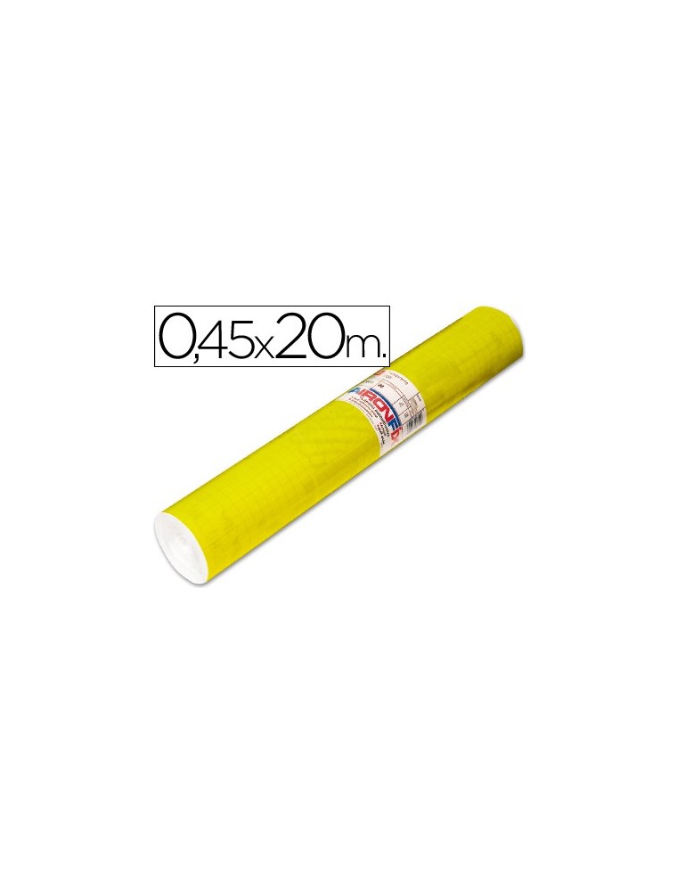 Rollo adhesivo aironfix unicolor amarillo brillo 67007rollo de 20 mt