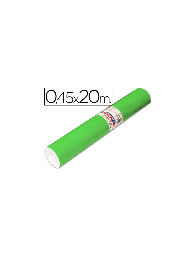 Rollo adhesivo aironfix unicolor verde medio 67005 rollo de 20 mt