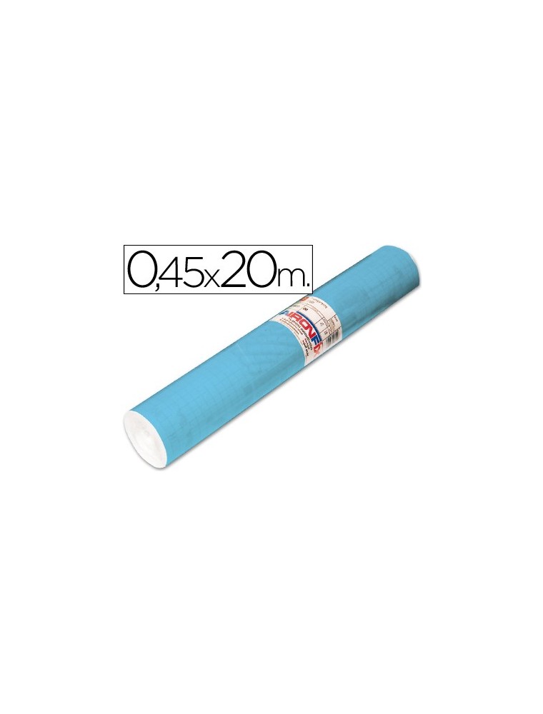 Rollo adhesivo aironfix unicolor azul mate claro 67013rollo de 20 mt