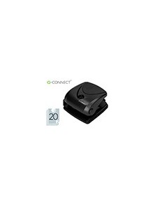 Taladrador q-connect kf01234 negro abertura 2 mm capacidad 20 hojas