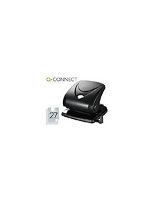 Taladrador q-connect kf01235 negro abertura 2,7 mm capacidad 27 hojas