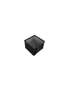 Soporte taco de papel q-connect metalico rejilla negro 95x95x80 mm