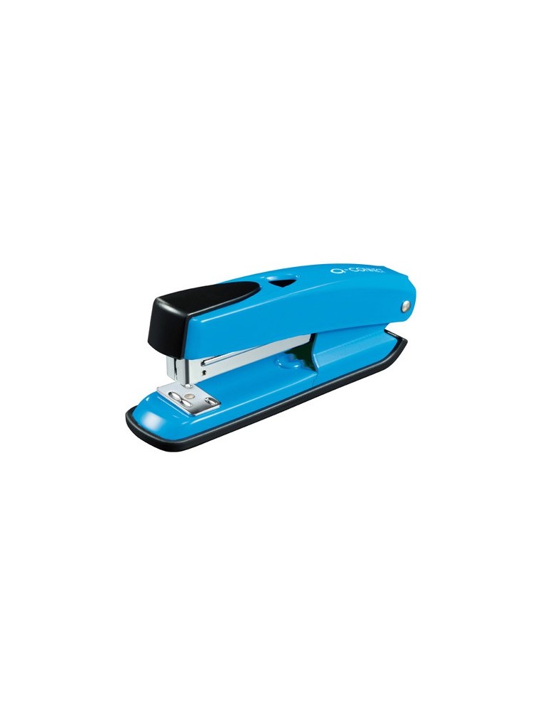 Grapadora q-connect kf02151 plastico abs azul capacidad 20 hojas