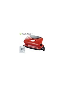 Taladrador q-connect kf02154 rojo abertura 1 mm capacidad 10 hojas