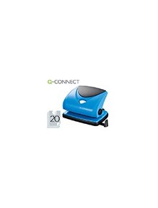 Taladrador q-connect kf02155 azul abertura 2 mm capacidad 20 hojas