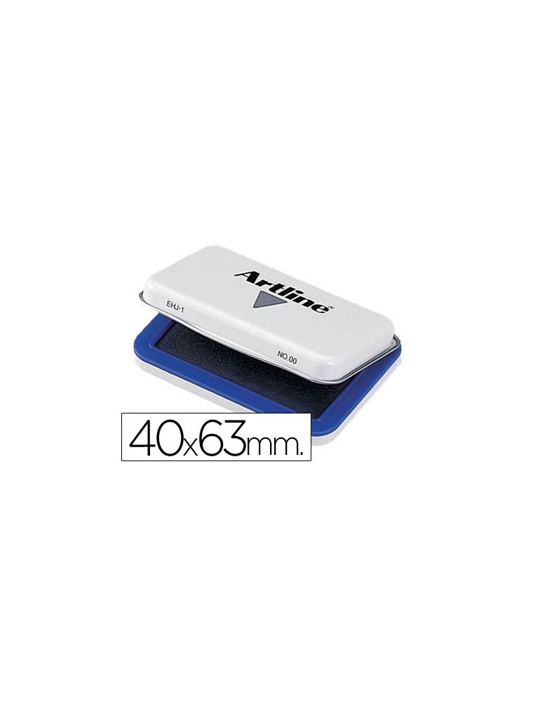 Tampon artline nº00 azul 40x63 mm