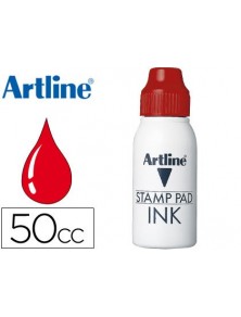 Tinta tampon artline roja...