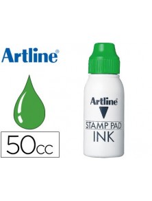 Tinta tampon artline verde...