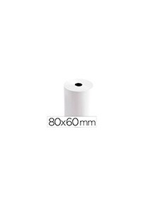 Rollo sumadora termico q-connect 80 mm ancho x 60 mm diametro sin bisfenol a