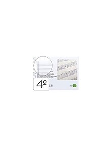 Bloc musica liderpapel para guitarra hexagrama 3 mm cuarto 20 hojas 100gm2