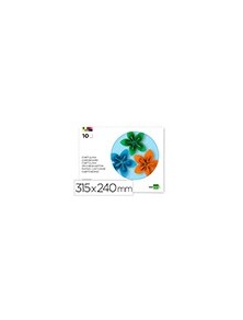 BLOC TRABAJOS MANUALES CARTULINA 240X315MM10 H COLORES SURTIDOS LIDERPAPEL